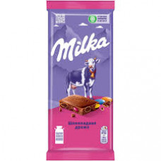Шоколад Milka молочный с цветным шоколадным драже, 100 гр