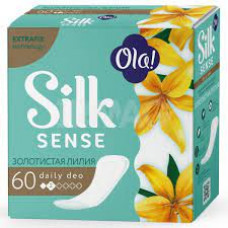Прокладки Ola Silk sense Золотистая лилия ежедн.60шт