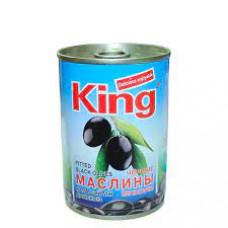 Маслины черные King б\к, 280 гр ж/б