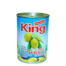 Оливки зеленые King б\к, 280 гр ж/б