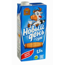 Молоко Новый день 1,5% 1 л т/п
