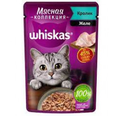 Корм для кошек Whiskas желе Кролик, 75 гр