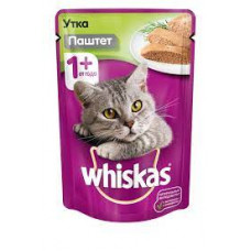 Корм для кошек Whiskas паштет Утка, 75 гр
