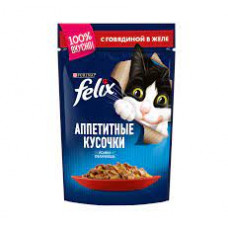 Корм для кошек Felix Говядина, 85 гр