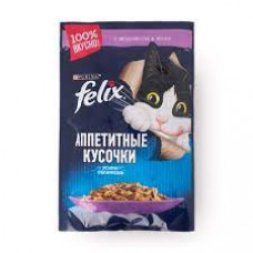 Корм для кошек Felix Ягненок в желе, 85 гр