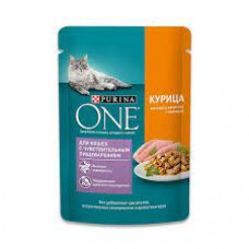 Корм для кошек Purina One Курица-Морковь, 75 гр
