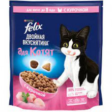 Корм для котят Felix Двойная вкуснятина, 600 гр