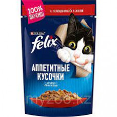 Корм для кошек Felix Говядина, 75 гр