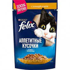 Корм для кошек Felix Курица желе, 75 гр